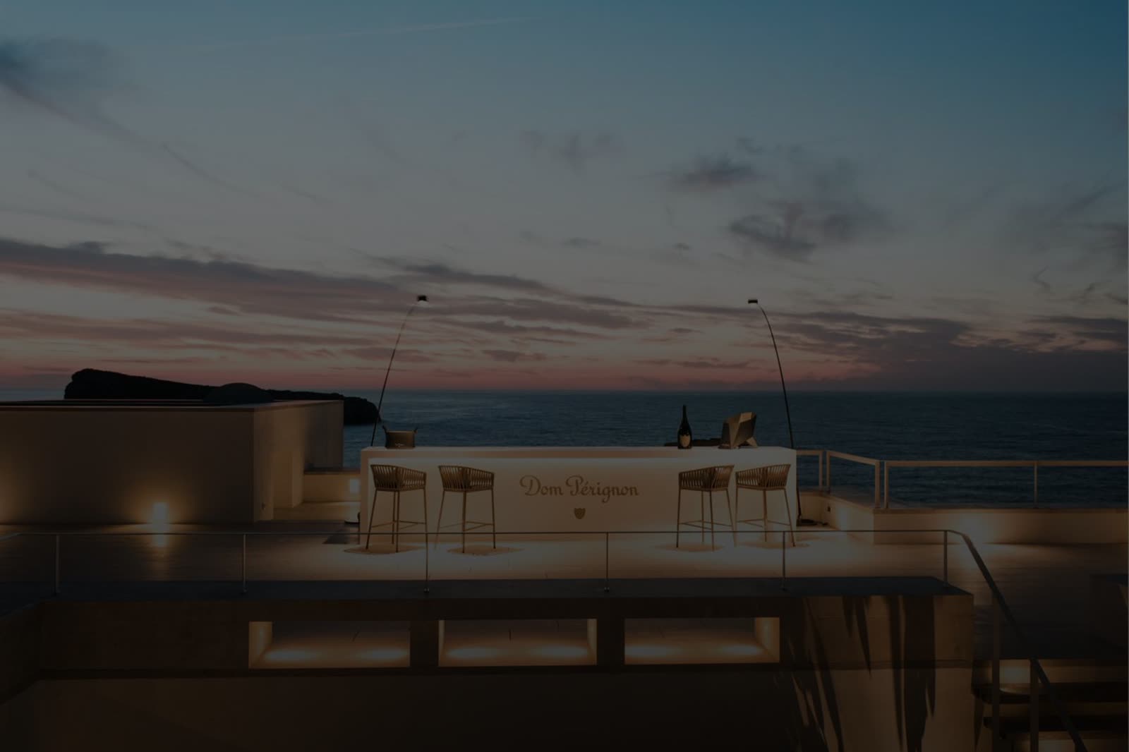 Dom P&eacute;rignon private island event, Ibiza